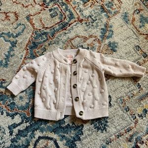 Cream Bubble cardigan